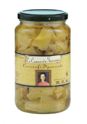 Sliced artichokes